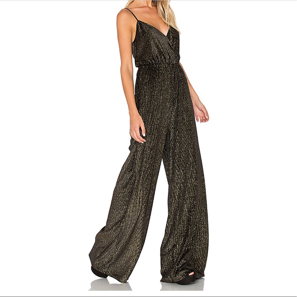 Show Me Your Mumu Jagger Jumpsuit Golden Glam